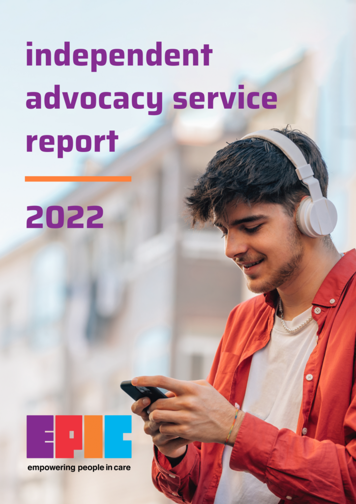 Cover of EPIC's 2022 Advocacy Service Report