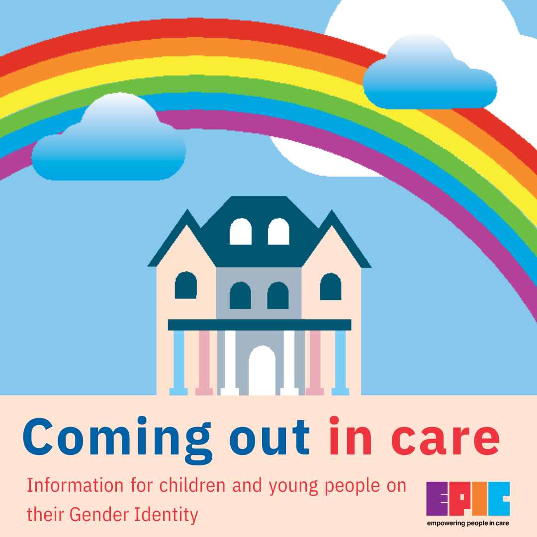 Coming out in care leaflet cover