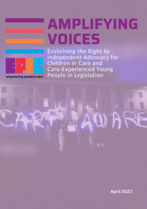 Cover of our Independent Advocacy Report.