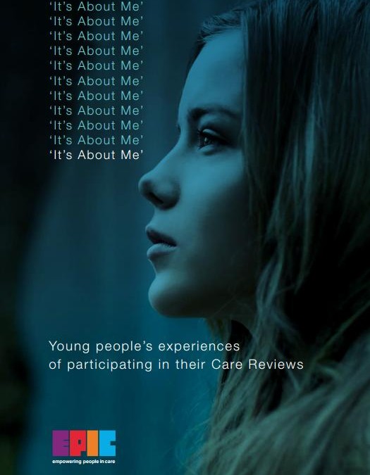 Cover of our report on young people's experiences on participating in their care reviews.