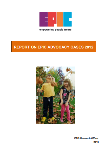 Cover of on EPIC Advocacy Cases 2012.