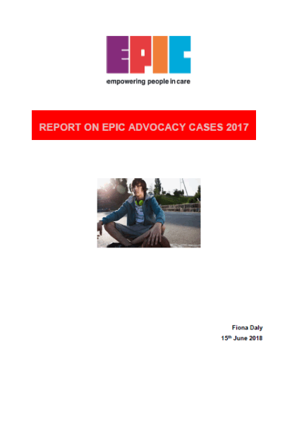 Cover of our report on advocacy cases 2017.